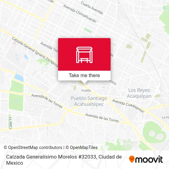Calzada Generalísimo Morelos #32033 map