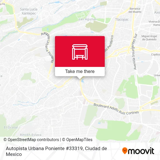 Autopista Urbana Poniente #33319 - Rutas, horarios y tarifas