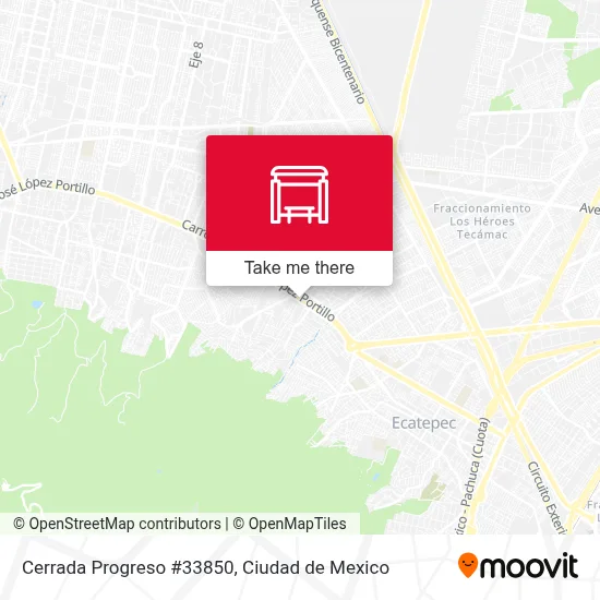 Cerrada Progreso #33850 map