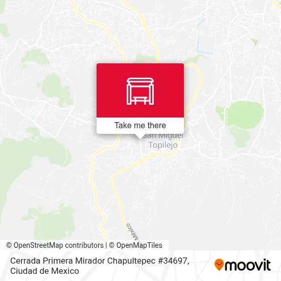 Cerrada Primera Mirador Chapultepec #34697 map
