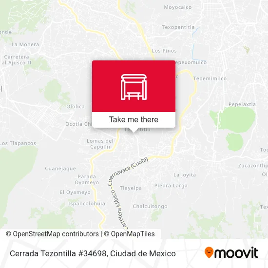 Cerrada Tezontilla #34698 map