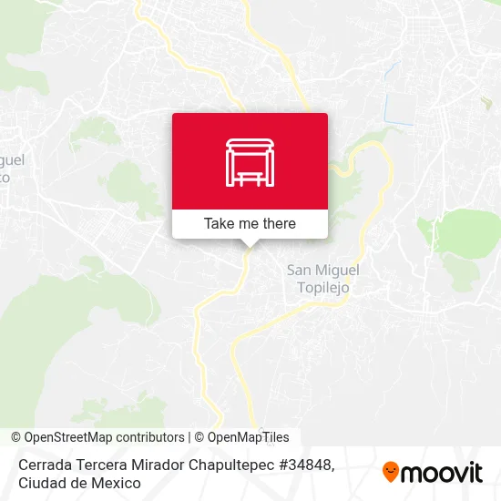 Cerrada Tercera Mirador Chapultepec #34848 map