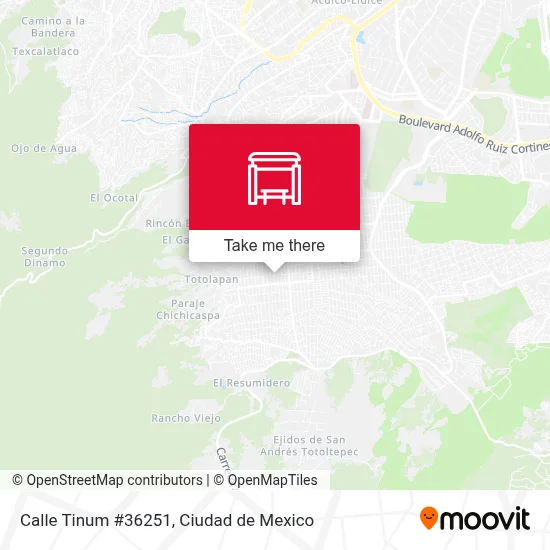 Calle Tinum #36251 - Rutas, horarios y tarifas