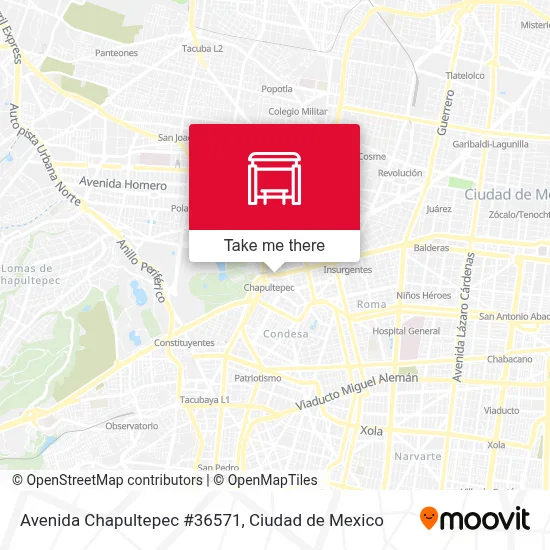 Avenida Chapultepec #36571 map