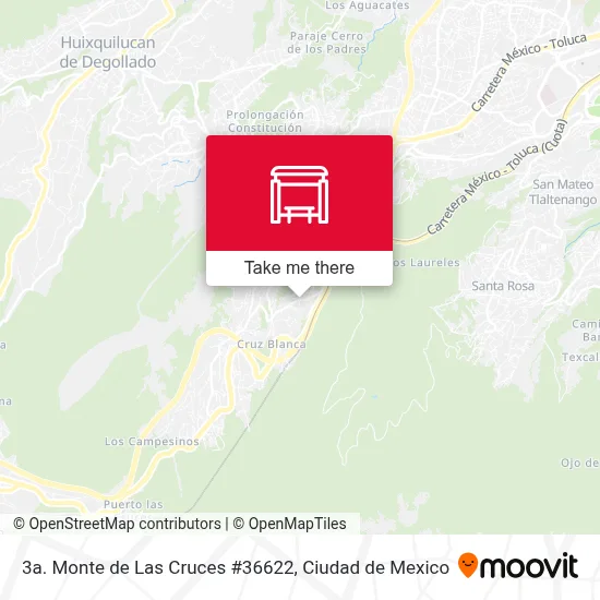 3a. Monte de Las Cruces #36622 map