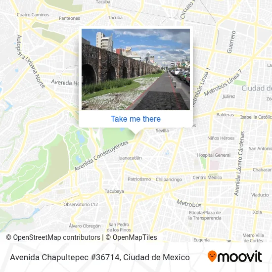Mapa de Avenida Chapultepec #36714