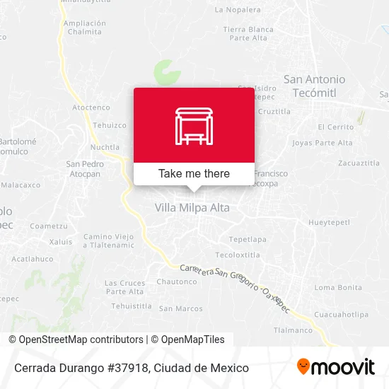 Cerrada Durango #37918 map