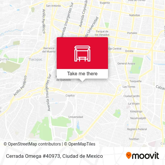Cerrada Omega #40973 map