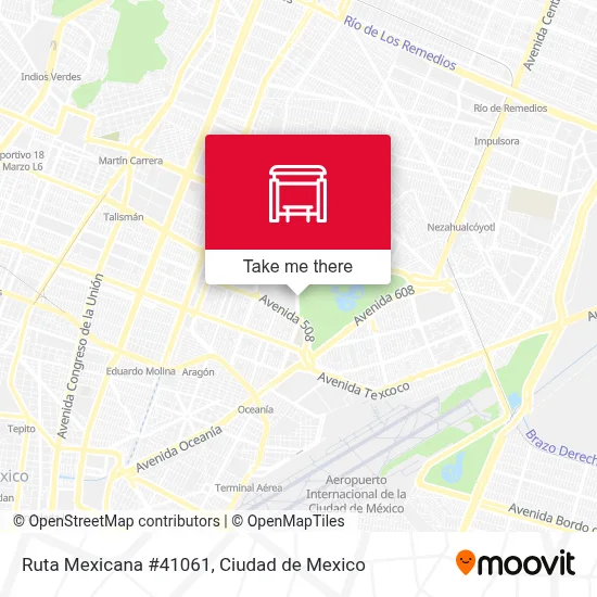 Ruta Mexicana #41061 map