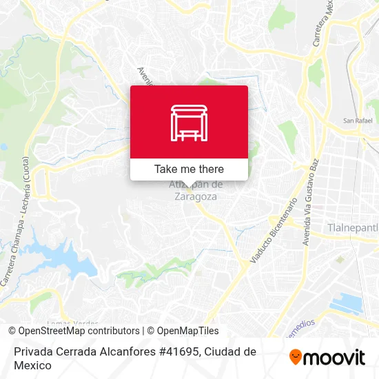 Privada Cerrada Alcanfores #41695 map