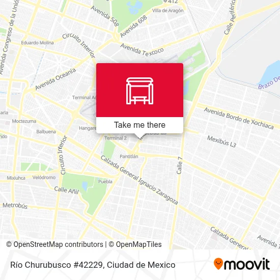 Río Churubusco #42229 map