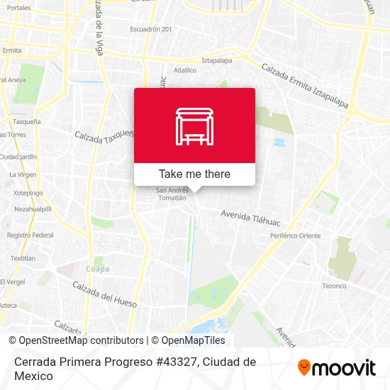 Cerrada Primera Progreso #43327 map