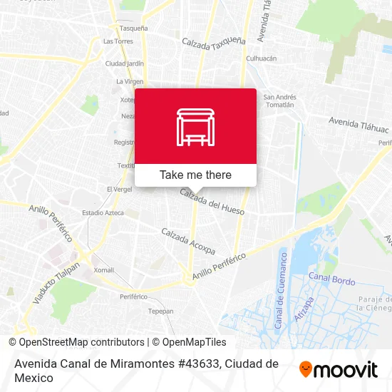 Avenida Canal de Miramontes #43633 - Rutas, horarios y tarifas