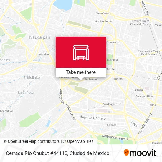 Cerrada Río Chubut #44118 map