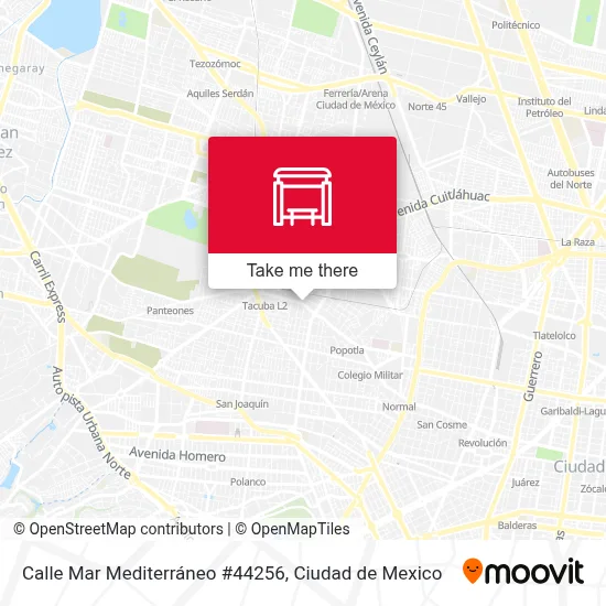 Calle Mar Mediterráneo #44256 - Rutas, horarios y tarifas