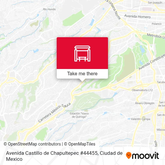 Avenida Castillo de Chapultepec #44455 map