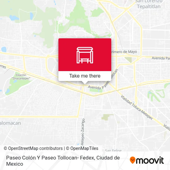 Paseo Colón Y Paseo Tollocan- Fedex map