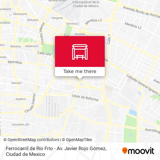 Ferrocarril de Río Frío - Av. Javier Rojo Gómez map