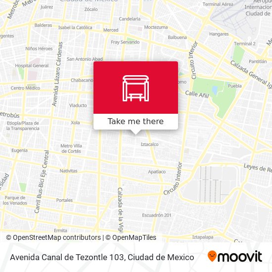 Avenida Canal de Tezontle 103 map