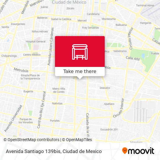 Avenida Santiago 139bis map