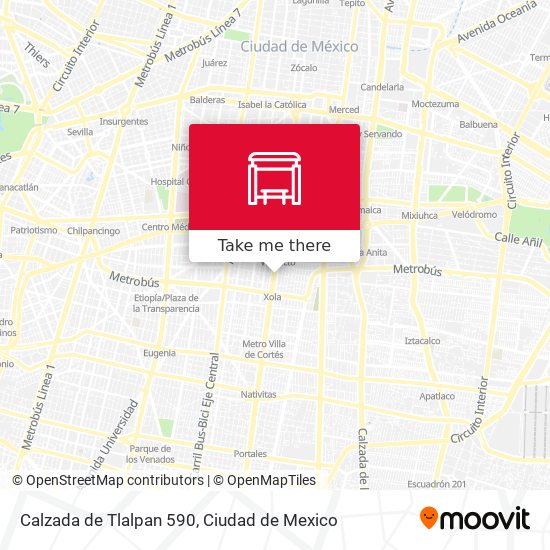 Mapa de Calzada de Tlalpan 590