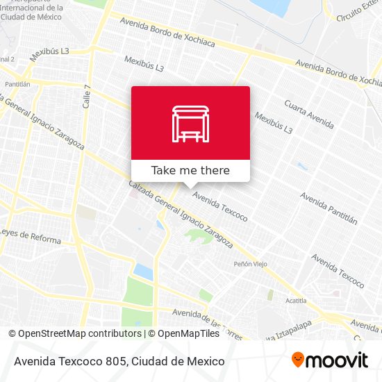 Avenida Texcoco 805 map