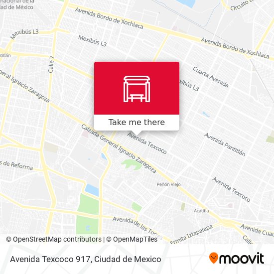 Avenida Texcoco 917 map