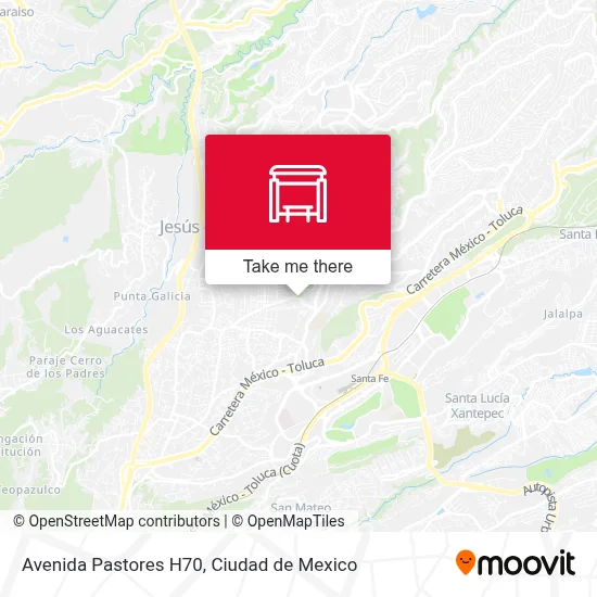 Avenida Pastores H70 map