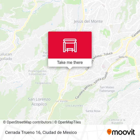 Cerrada Trueno 16 map
