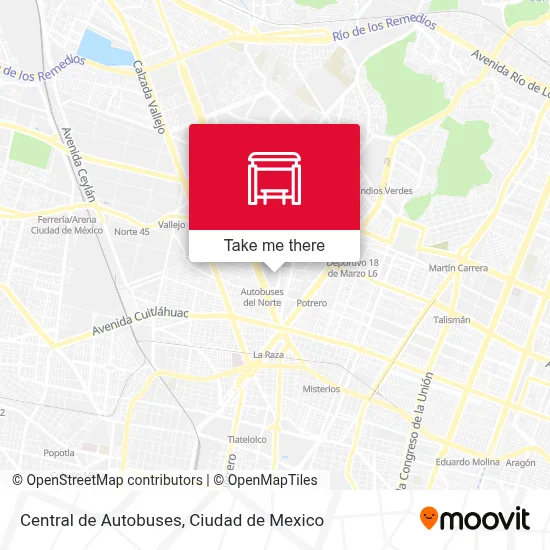 Central de Autobuses map