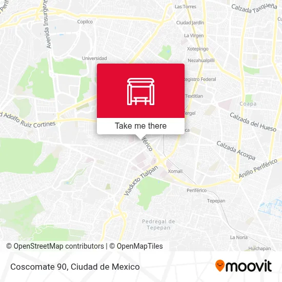 Coscomate 90 map