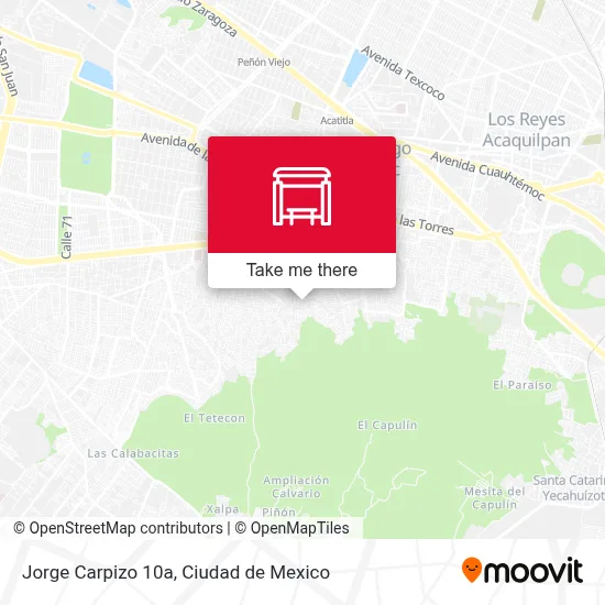 Jorge Carpizo 10a map