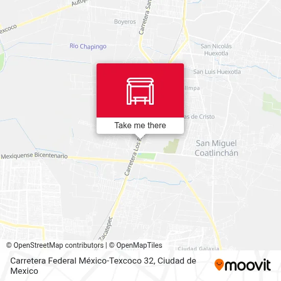 Carretera Federal México-Texcoco 32 map