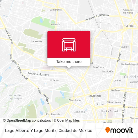 Lago Alberto Y Lago Muritz map