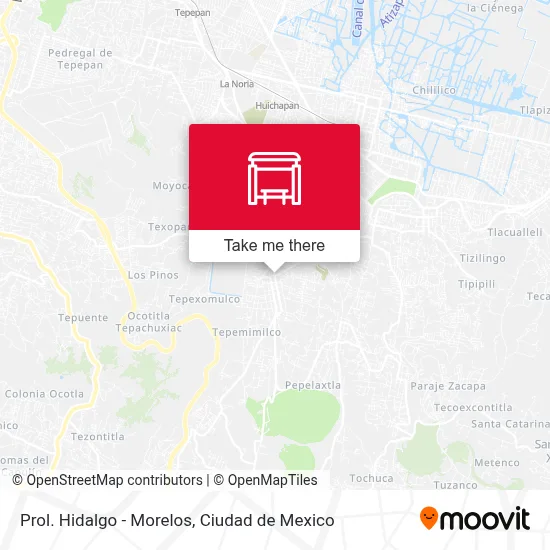 Prol. Hidalgo - Morelos map