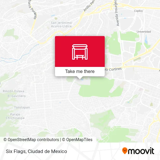 Six Flags map