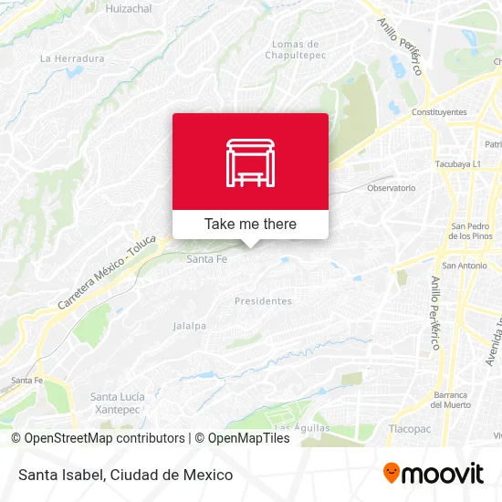 Santa Isabel map