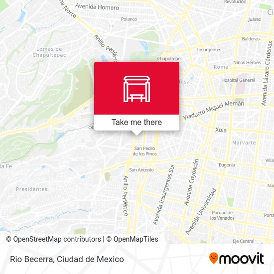 Rio Becerra map