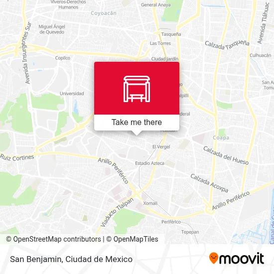 San Benjamin map