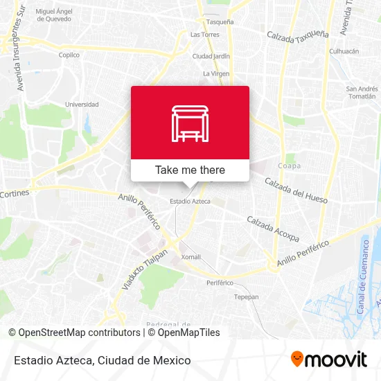 Estadio Azteca map