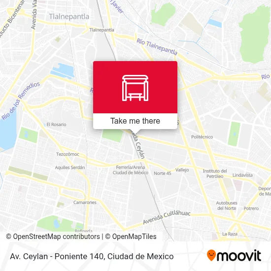 Av. Ceylan - Poniente 140 map