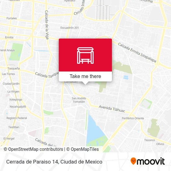 Cerrada de Paraiso 14 map