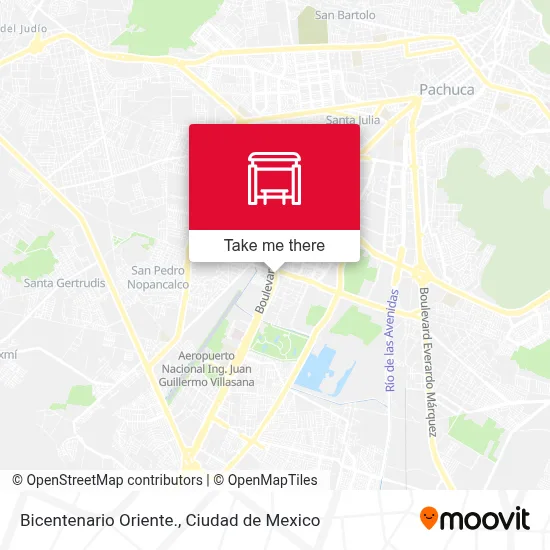 Bicentenario Oriente. map