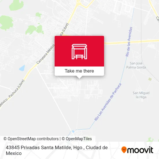 43845 Privadas Santa Matilde, Hgo. map