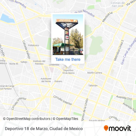 Deportivo 18 de Marzo map