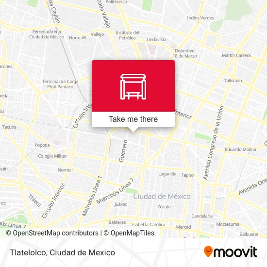 Mapa de Tlatelolco