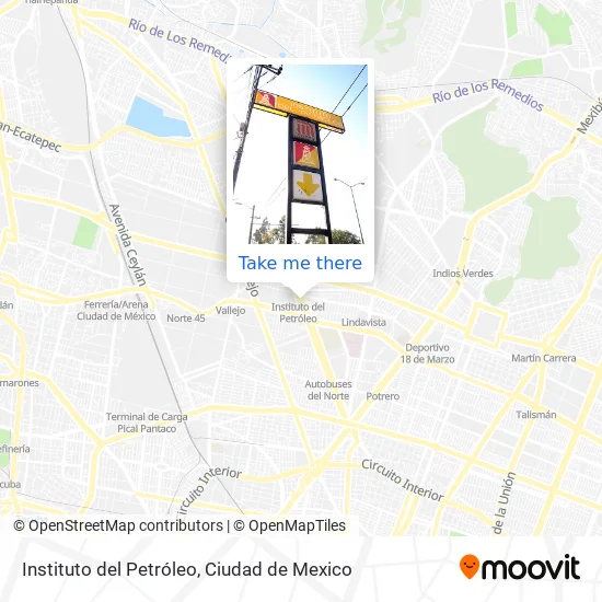 Mapa de Instituto del Petróleo