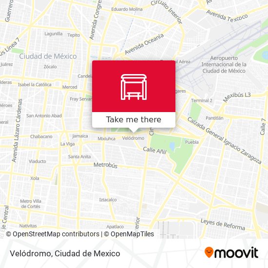 Mapa de Velódromo