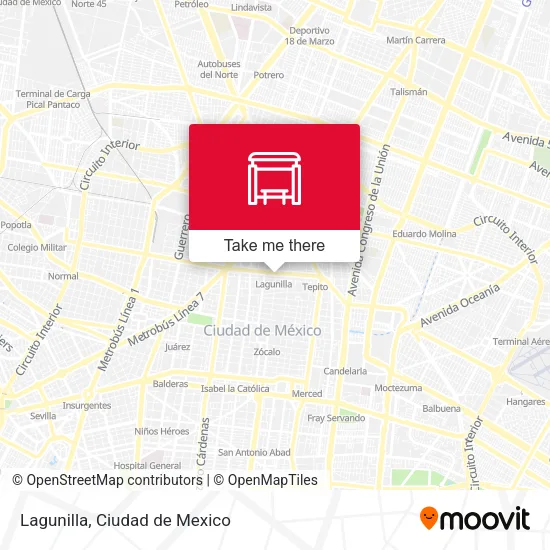 Lagunilla map
