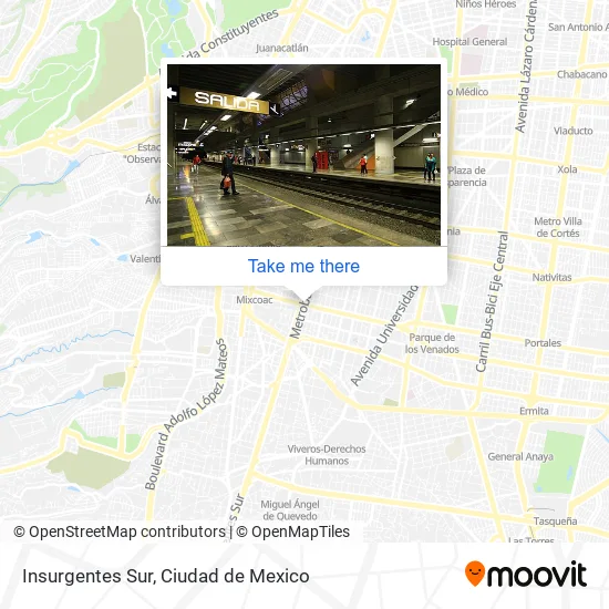 Insurgentes Sur map